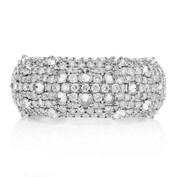 Diamond Spike Wide Band Ring