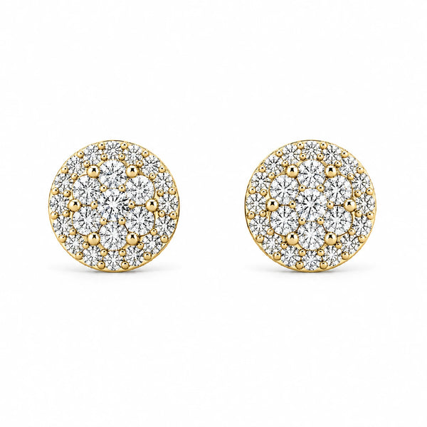 Halo Flower Diamond Studs