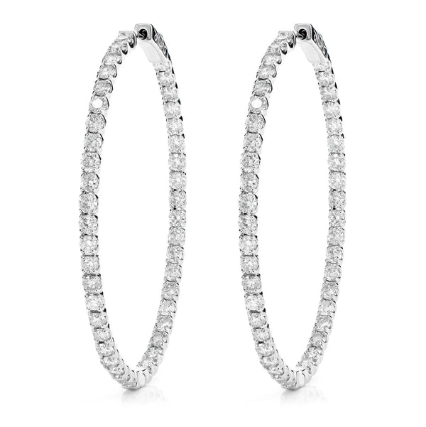 Inside-Out Oval Hoop Earrings