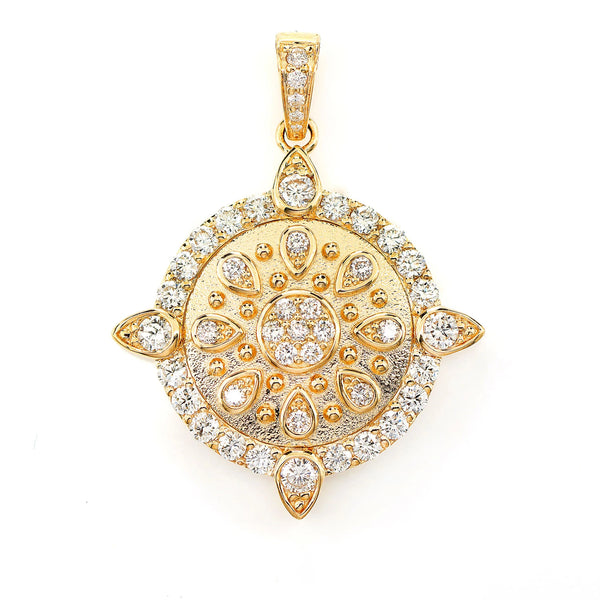 Ornate Cluster Medallion Pendant