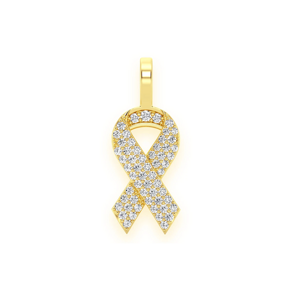 Awareness Ribbon Diamond Pendant
