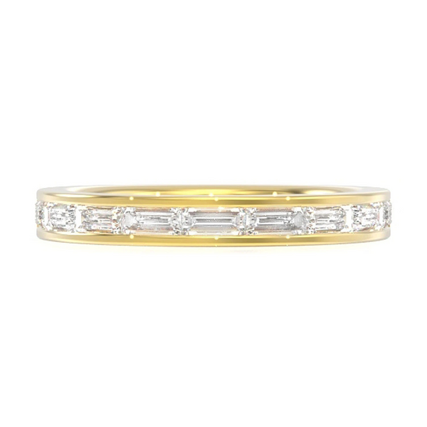 One Row Baguette Channel-Set Ring