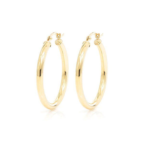 3mm Gold Hoop Earrings
