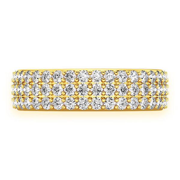 Three Row Band Ring