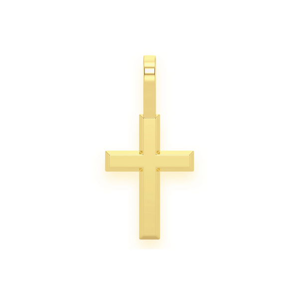 Angle Solid Gold Cross