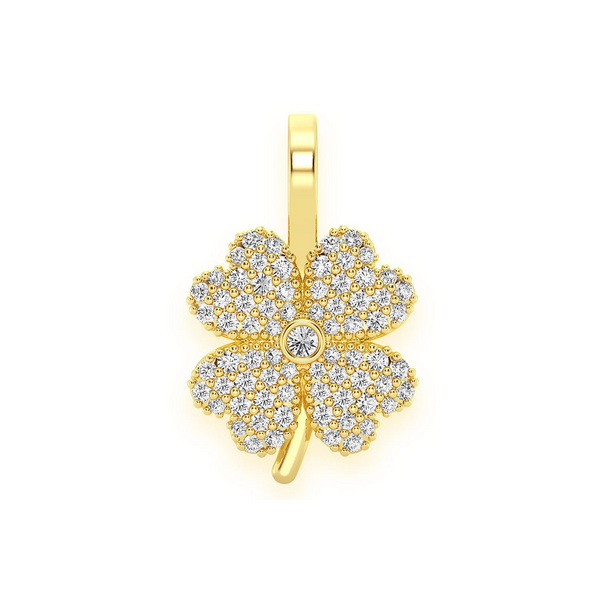 Four Leaf Clover Diamond Pendant