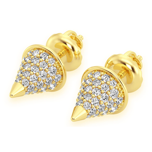 Bullet Point Diamond Studs