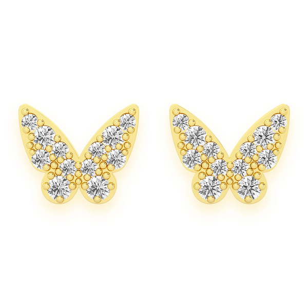 Butterfly Diamond Studs