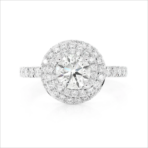 Knotted Halo Ring 14k