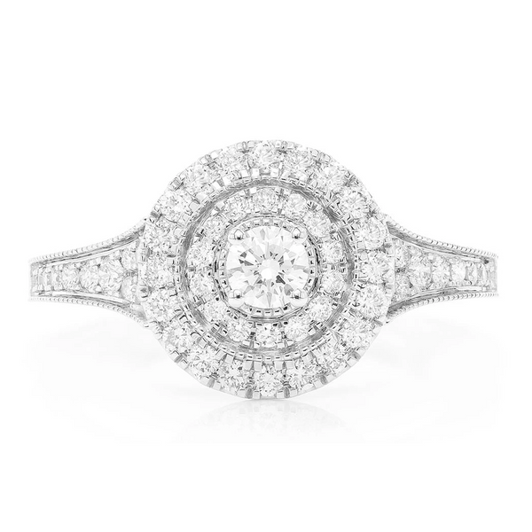 Two Tier Round Diamond Ring