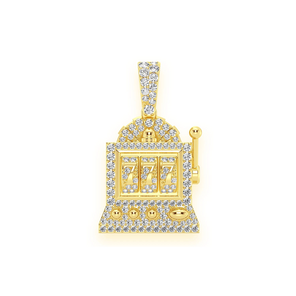 Slot Machine Diamond Pendant