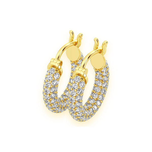 Bubbly Eternity Diamond Hoops