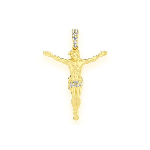 Jesus Crucifix Diamond Pendant