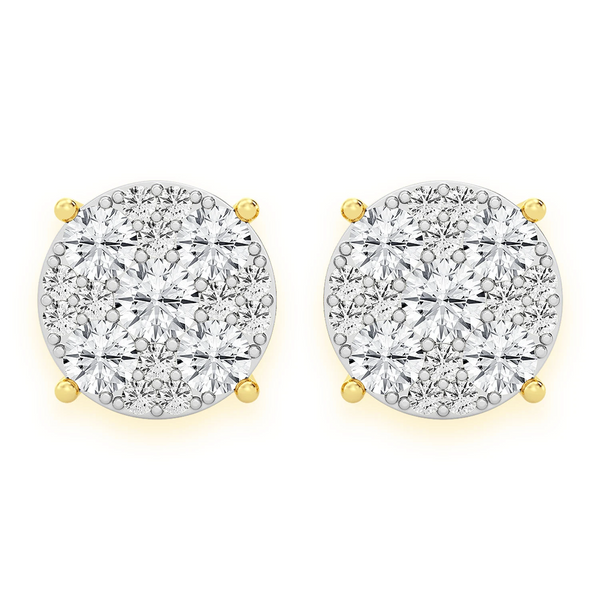 Mosaic Diamond Studs