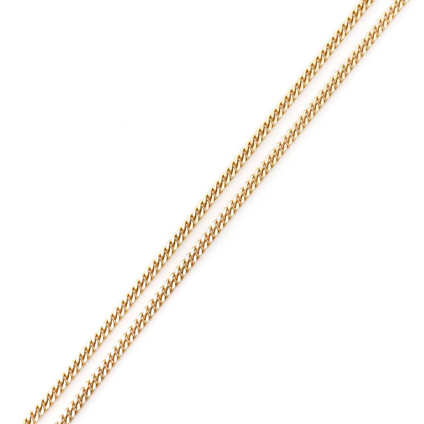 Miami Cuban Gold Chain in 14K yellow gold, 1.5mm width, detail view