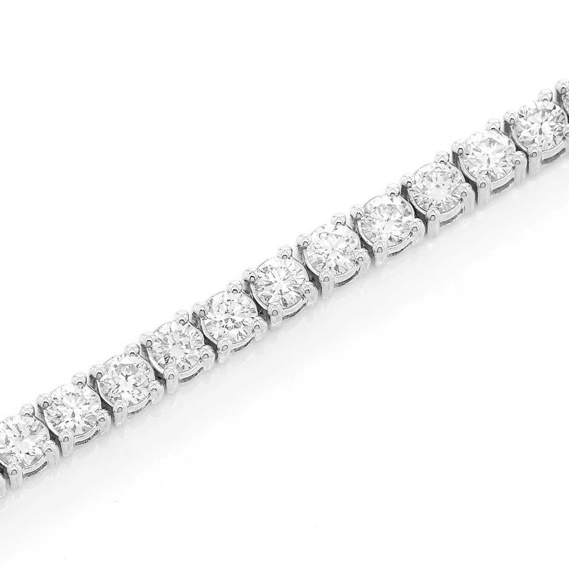 Prong Diamond Tennis Bracelet in 14K white gold, 10pt / 4.50ctw, alternate view