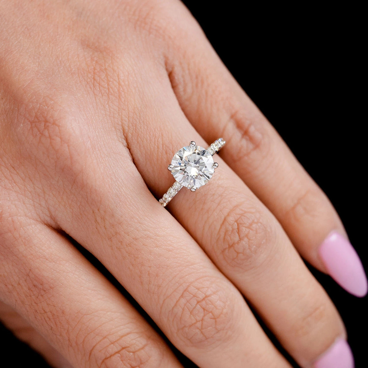 2.50ct - Round Solitaire Diamond Engagement Ring