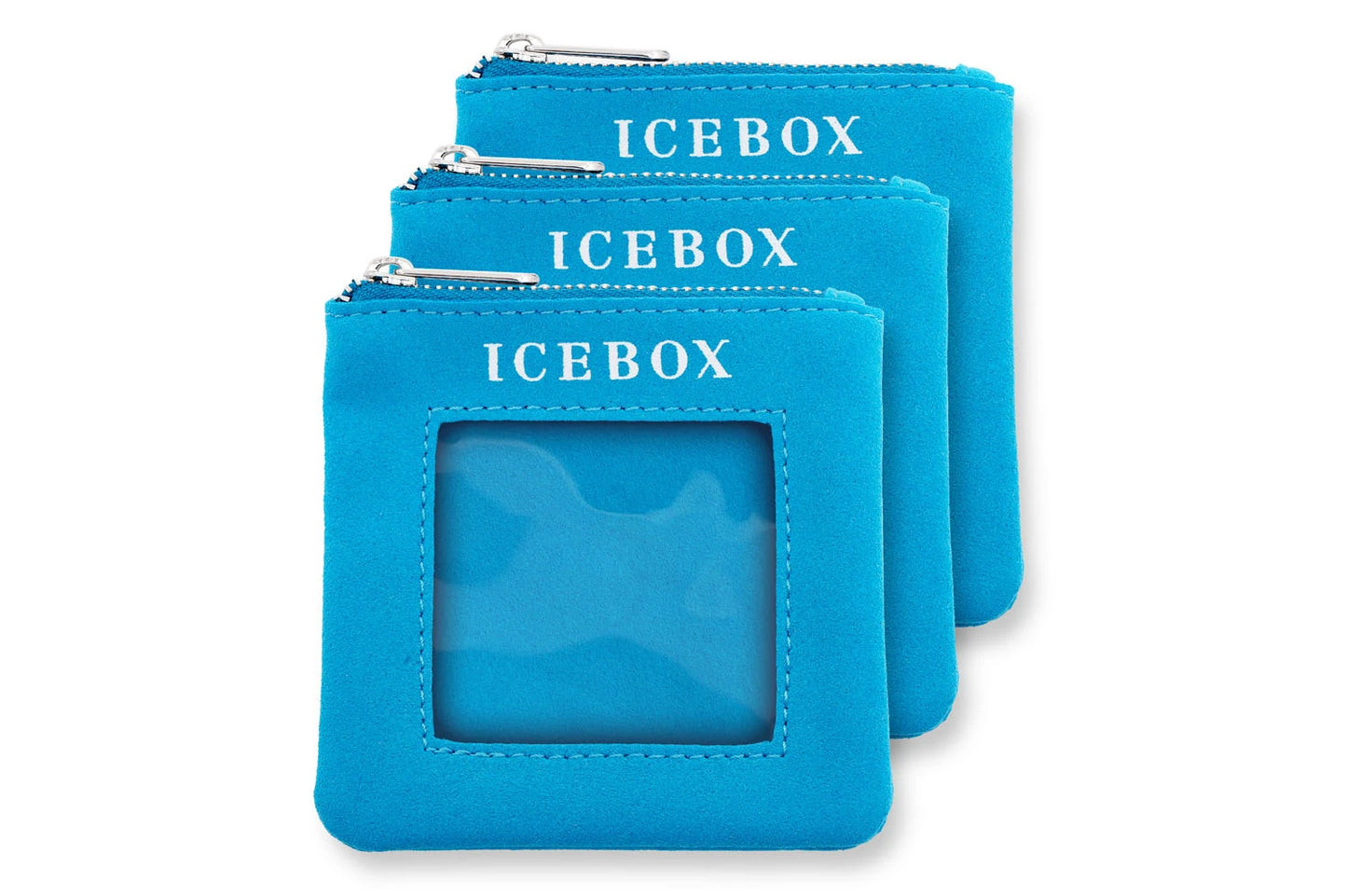 Icebox 3 Zipper Travel Pouches in Medium, exterior view