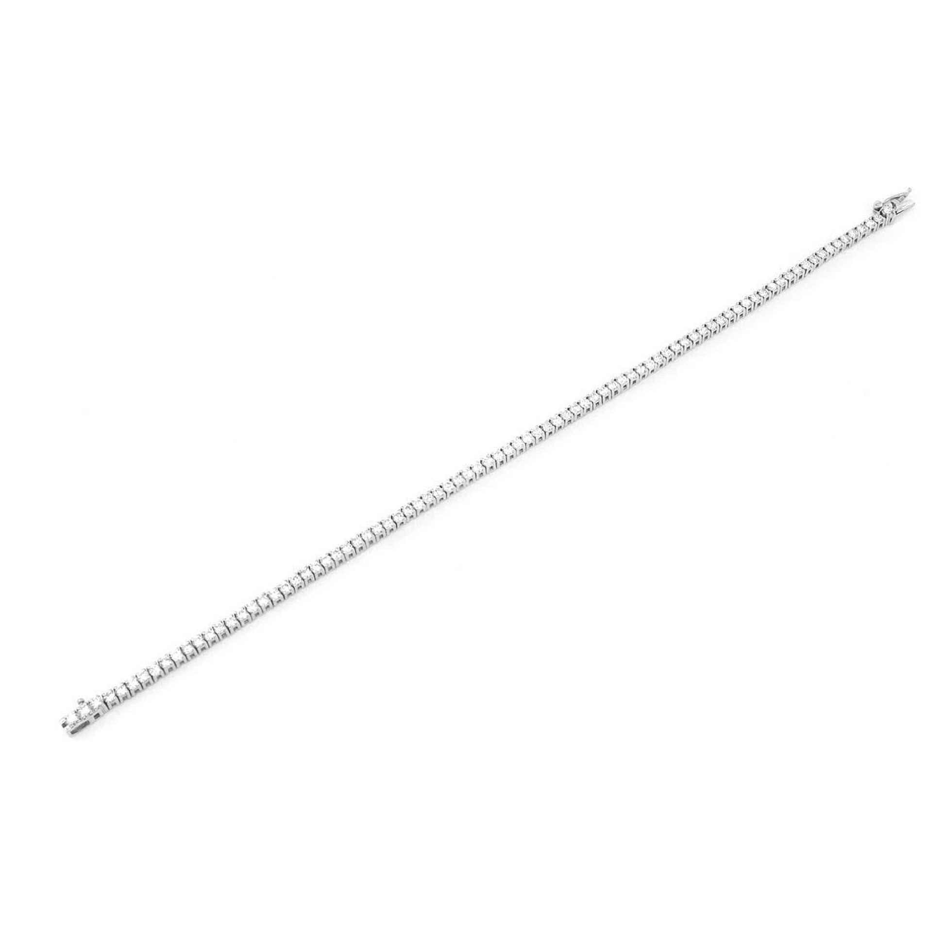Prong Diamond Tennis Bracelet in 14K white gold, 2pt / 2.00ctw, full-length view