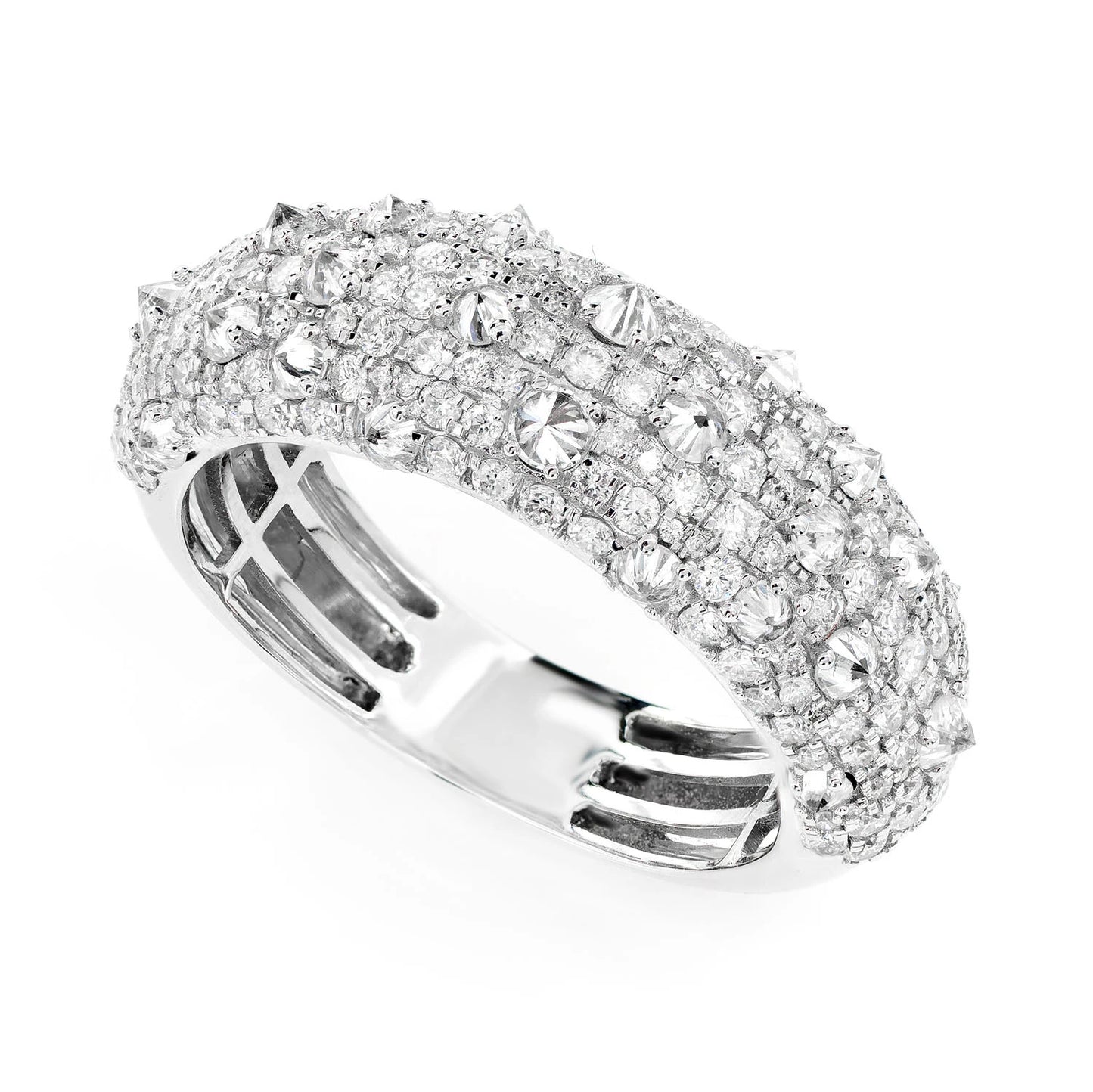 Diamond Spike Band Ring