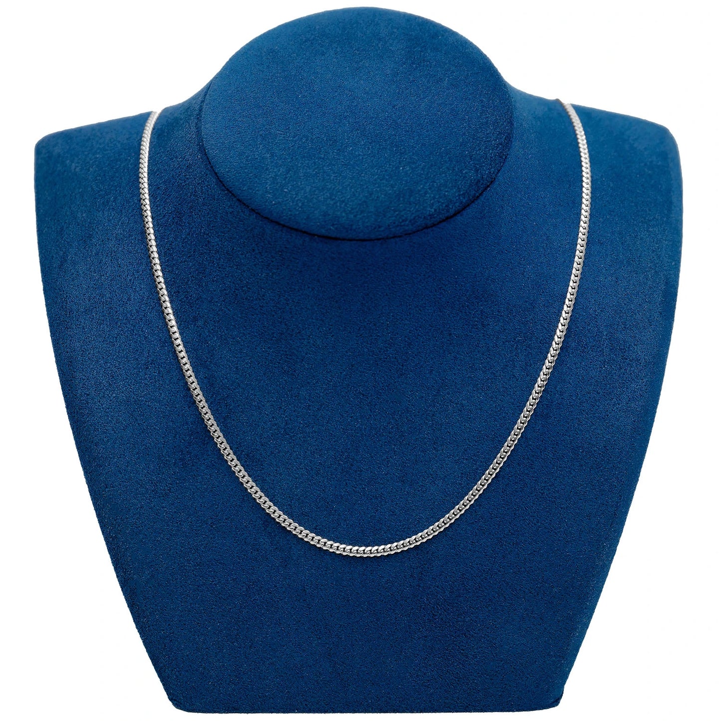 Miami Cuban Gold Chain in 14K white gold, 2.75mm width, alternate view