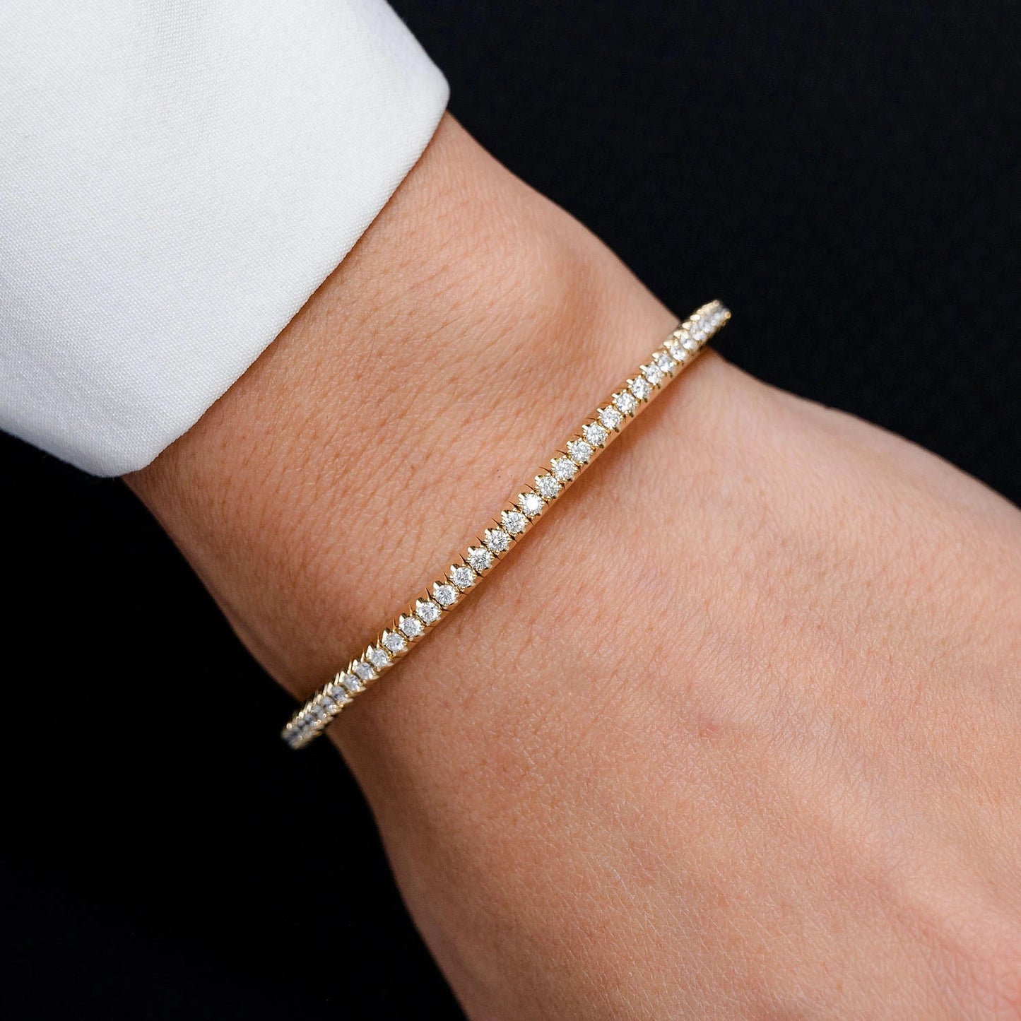 Diamond Flex Bangle Tennis Bracelet