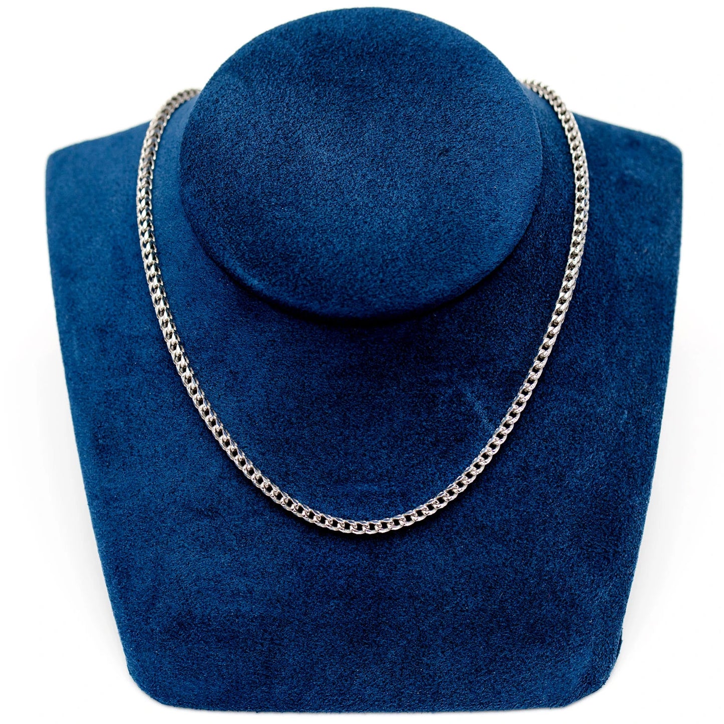 Sterling Silver Diamond-Cut Franco Chain in 925 sterling silver, alternate view 3
