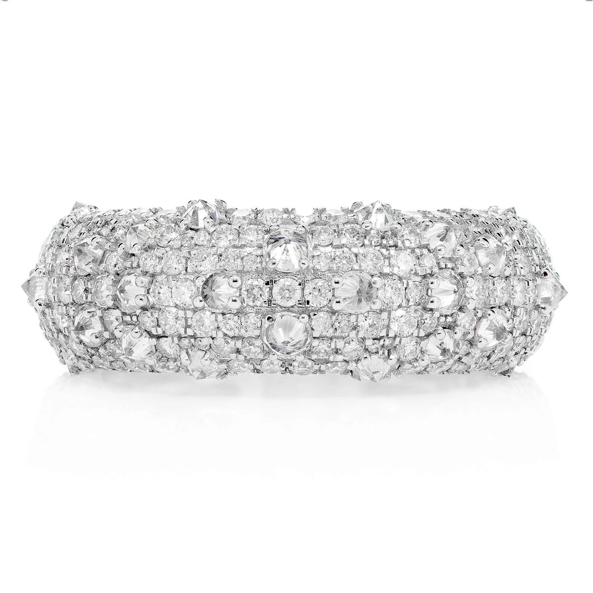 Diamond Spike Band Ring