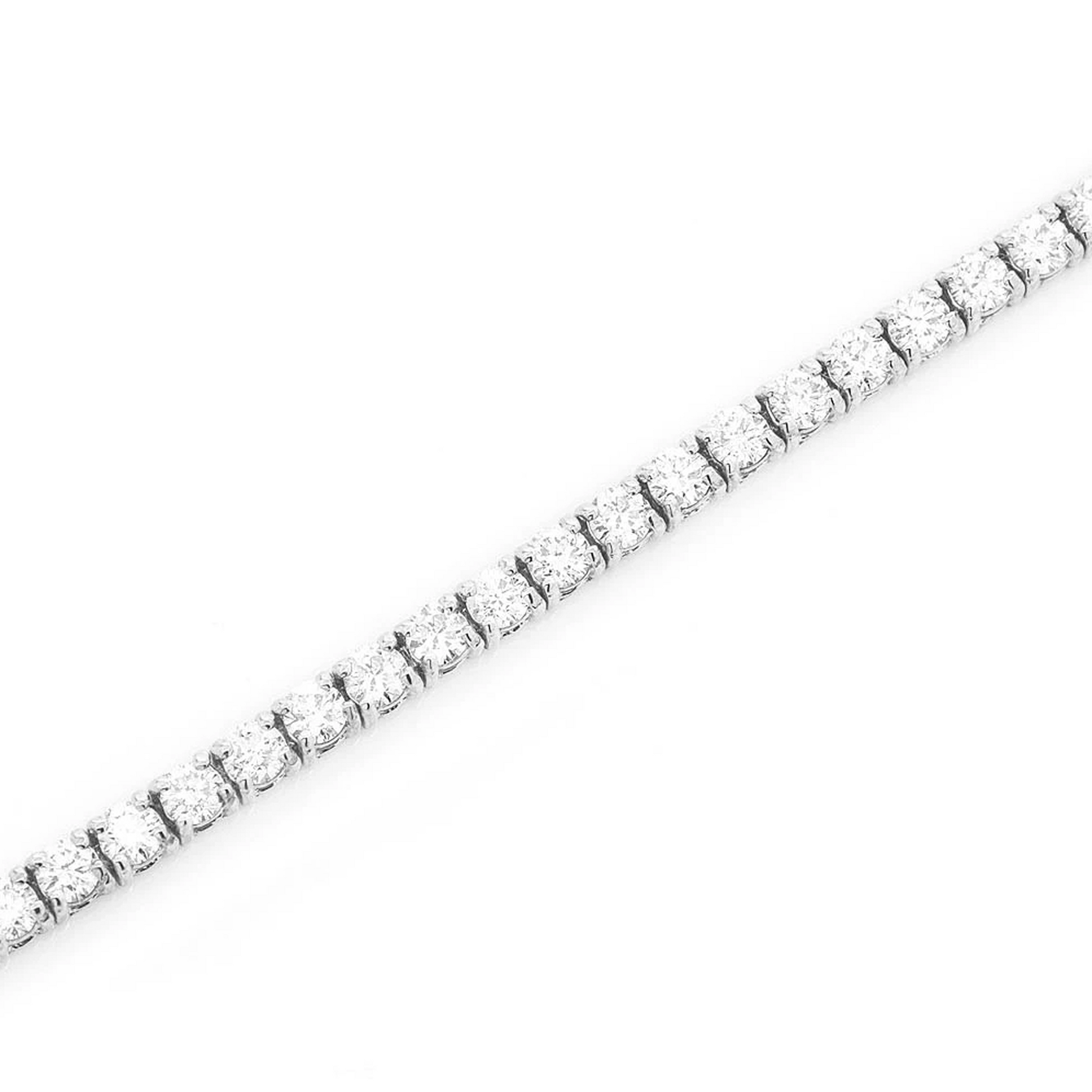 Prong Diamond Tennis Bracelet in 14K white gold, 5pt / 3.00ctw, detail view