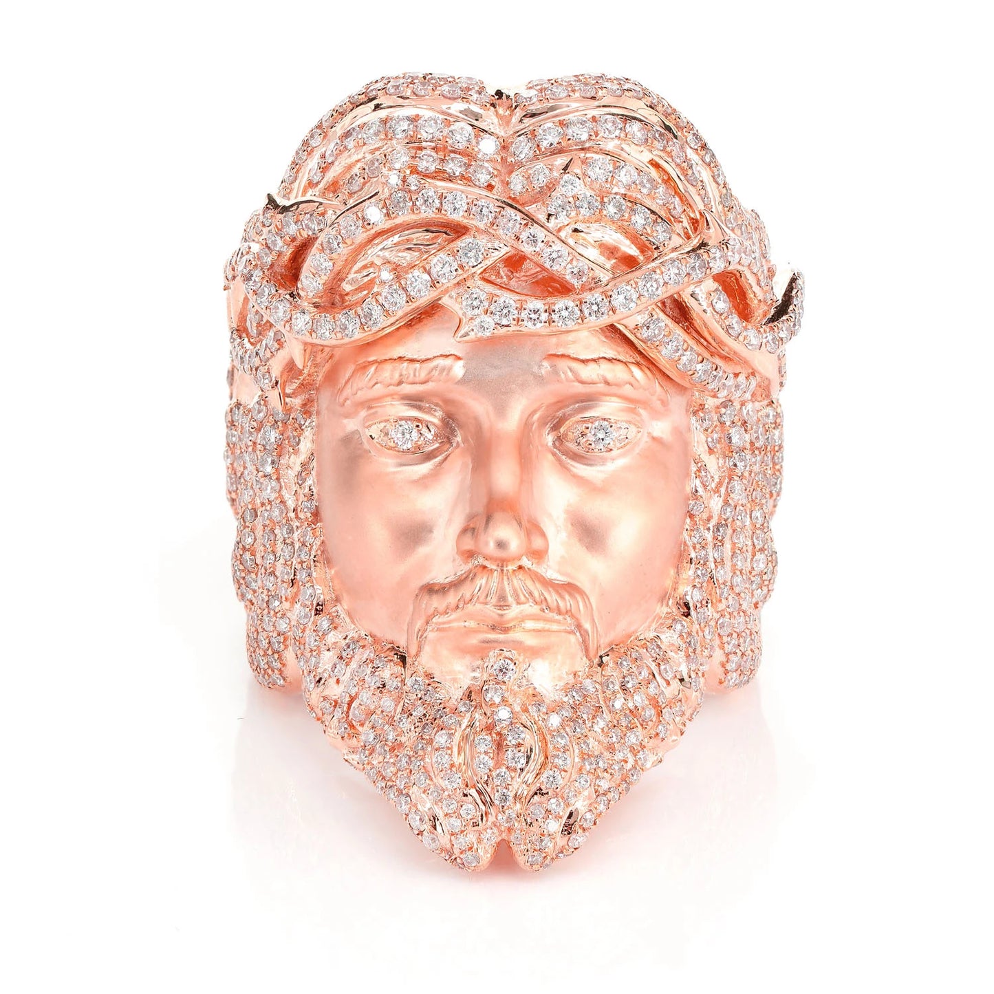 Jesus Signet Crown of Thorns Diamond Ring