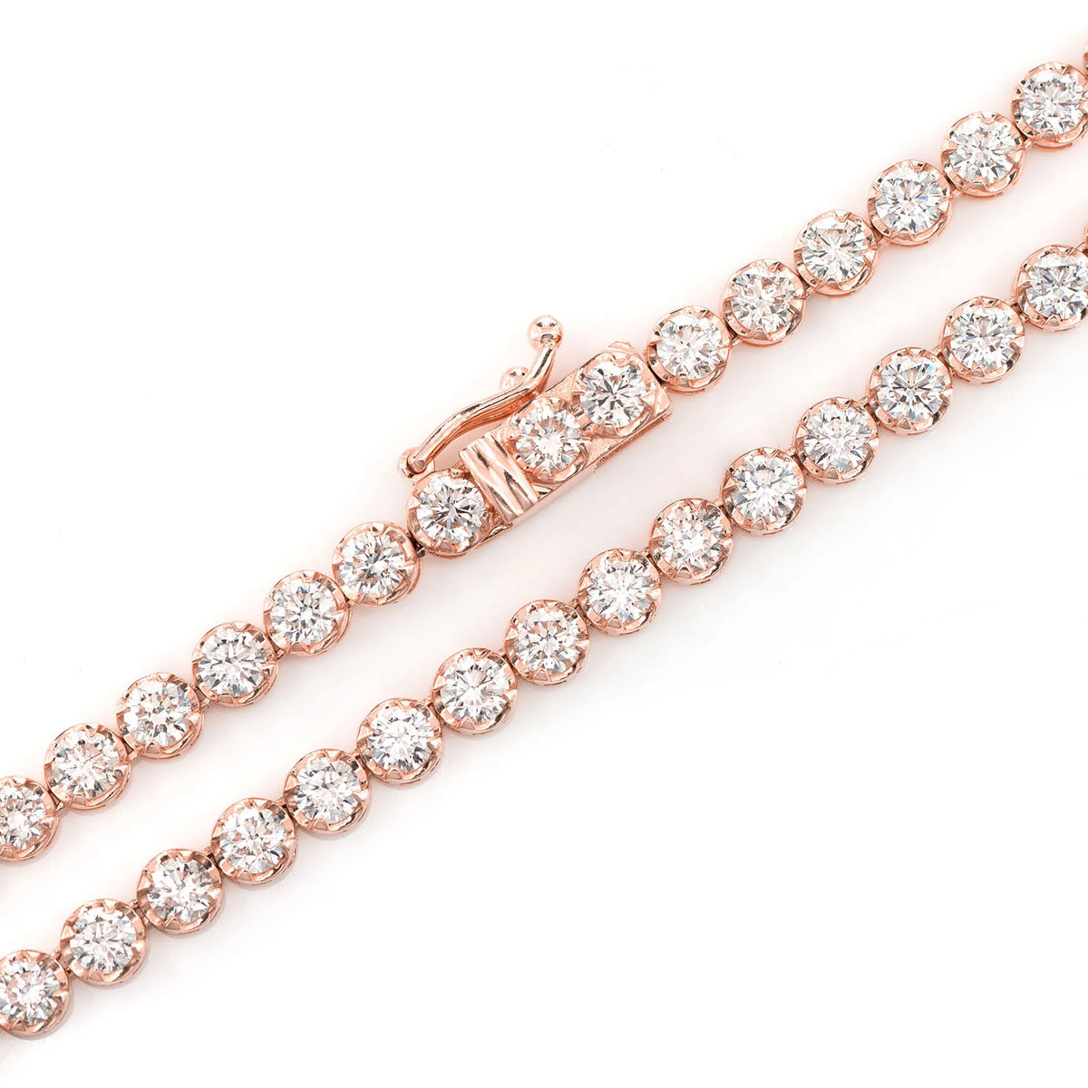 Crown Diamond Tennis Necklace