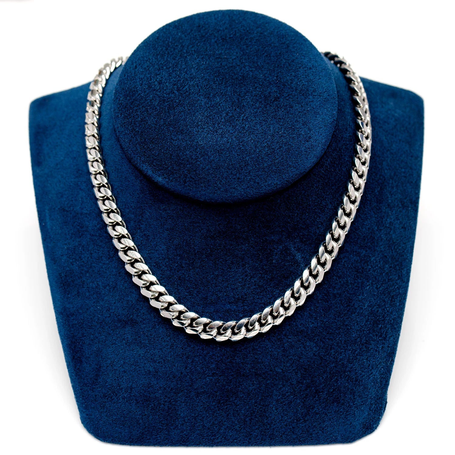 Sterling Silver Cuban Chain in 925 sterling silver, 7mm width, alternate view 7