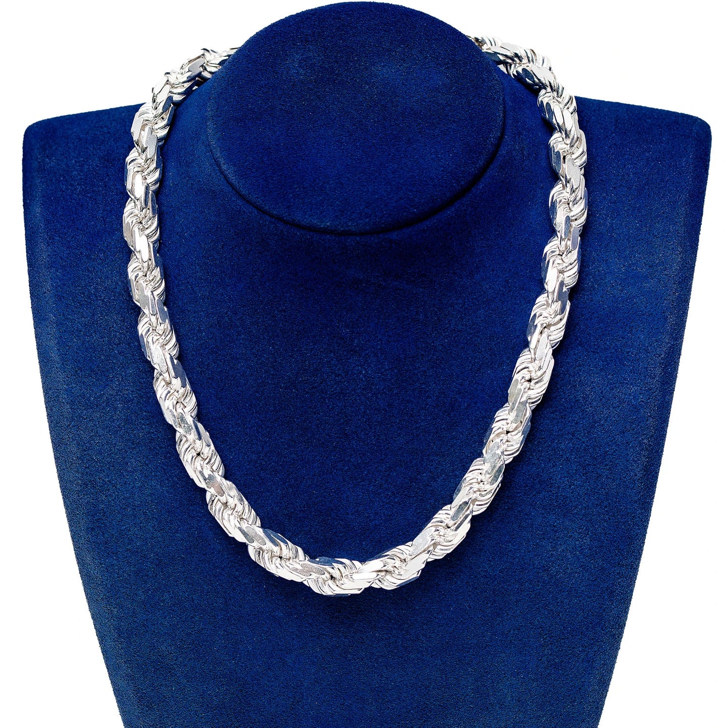 Sterling Silver 10mm Rope Chain