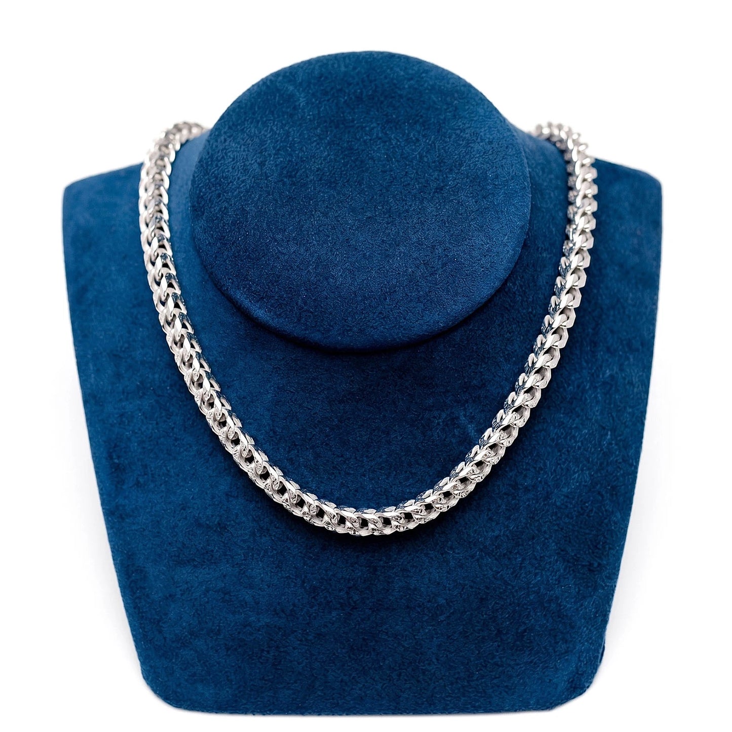 Sterling Silver Diamond-Cut Franco Chain in 925 sterling silver, alternate view 7
