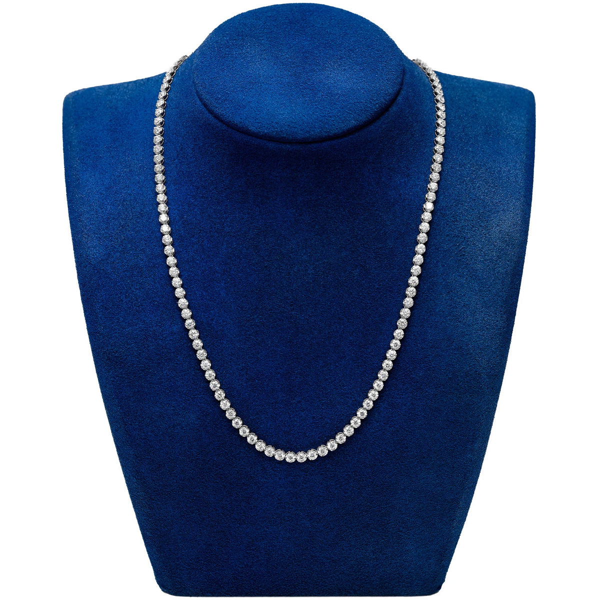 Crown Diamond Tennis Necklace