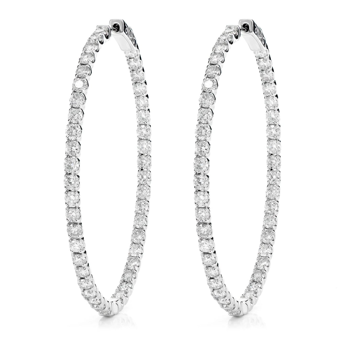 Inside-Out Oval Hoop Earrings