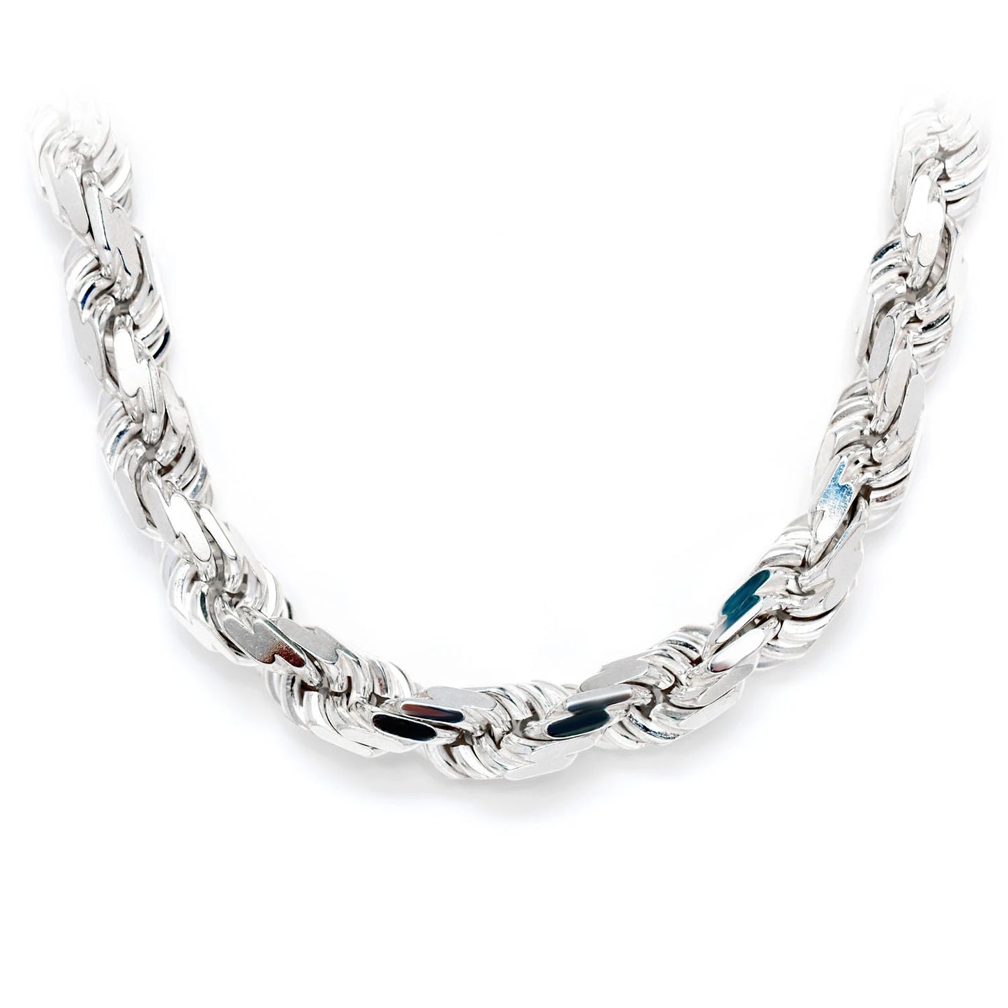 Sterling Silver 10mm Rope Chain