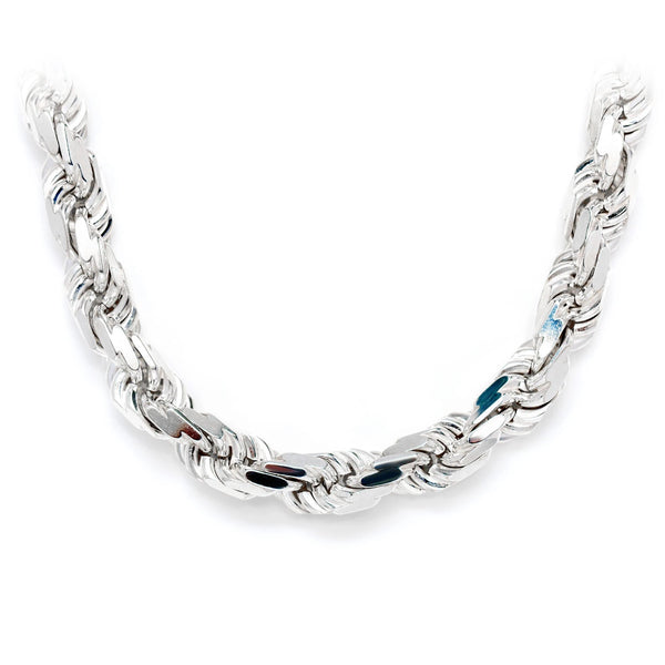 Sterling Silver 10mm Rope Chain