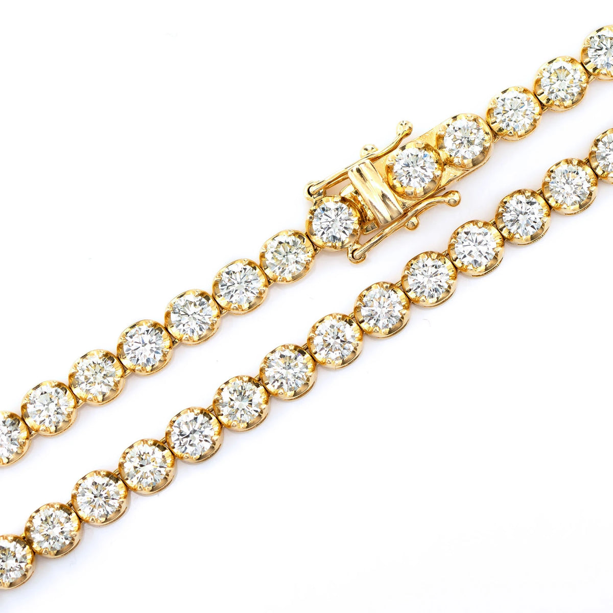 Crown Diamond Tennis Necklace