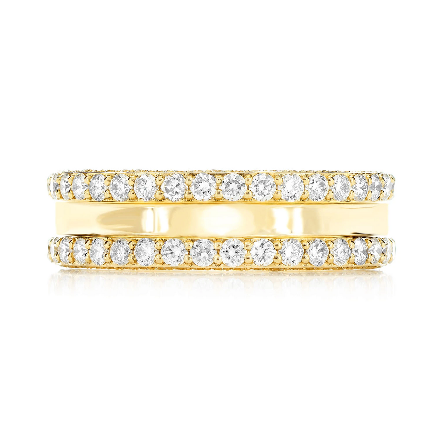 Diamond Borders Eternity Wedding Band Ring