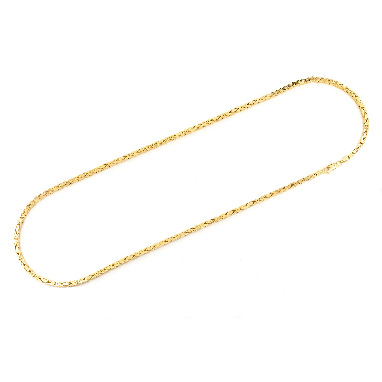 Byzantine Gold Chain in 14K yellow gold, angled view