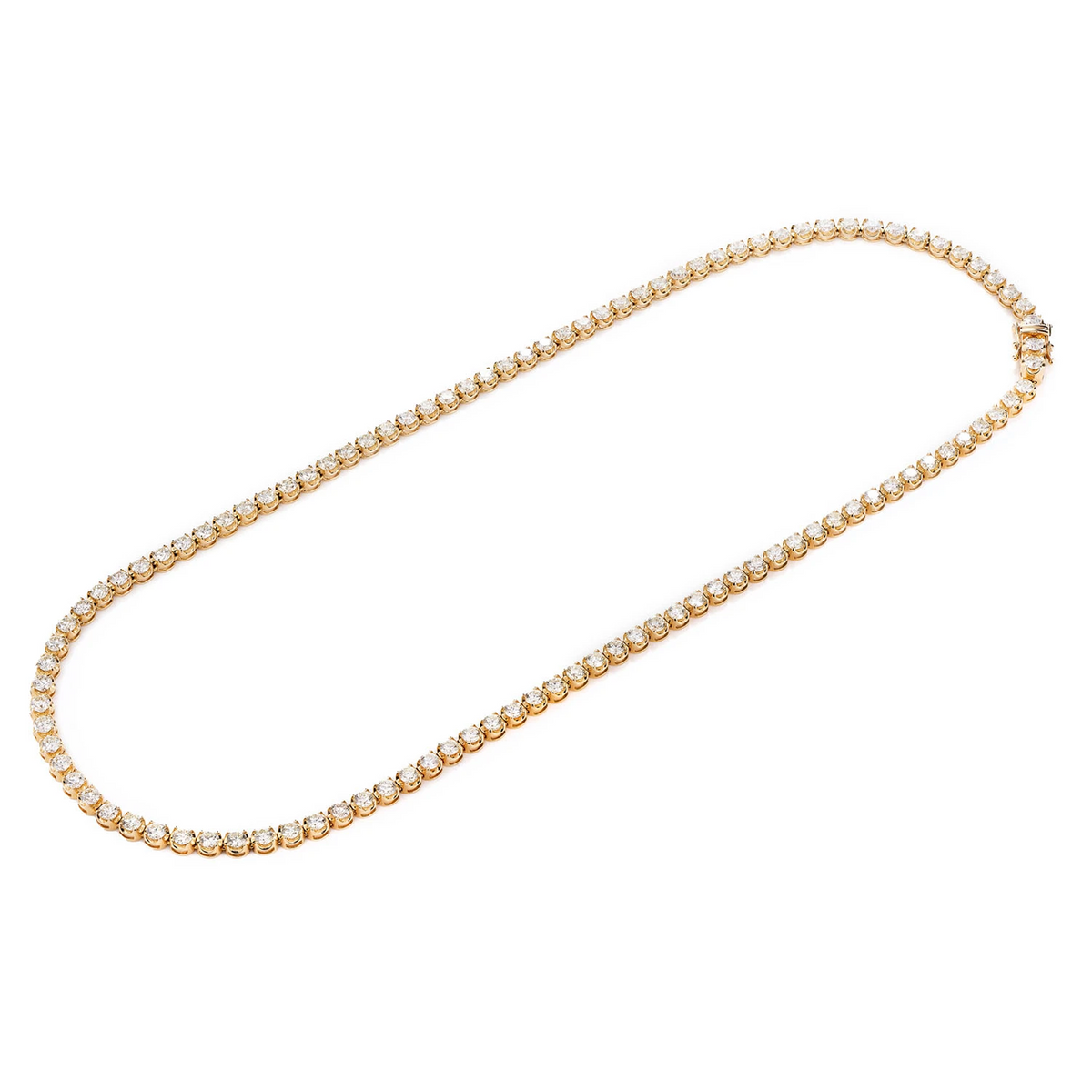 Crown Diamond Tennis Necklace