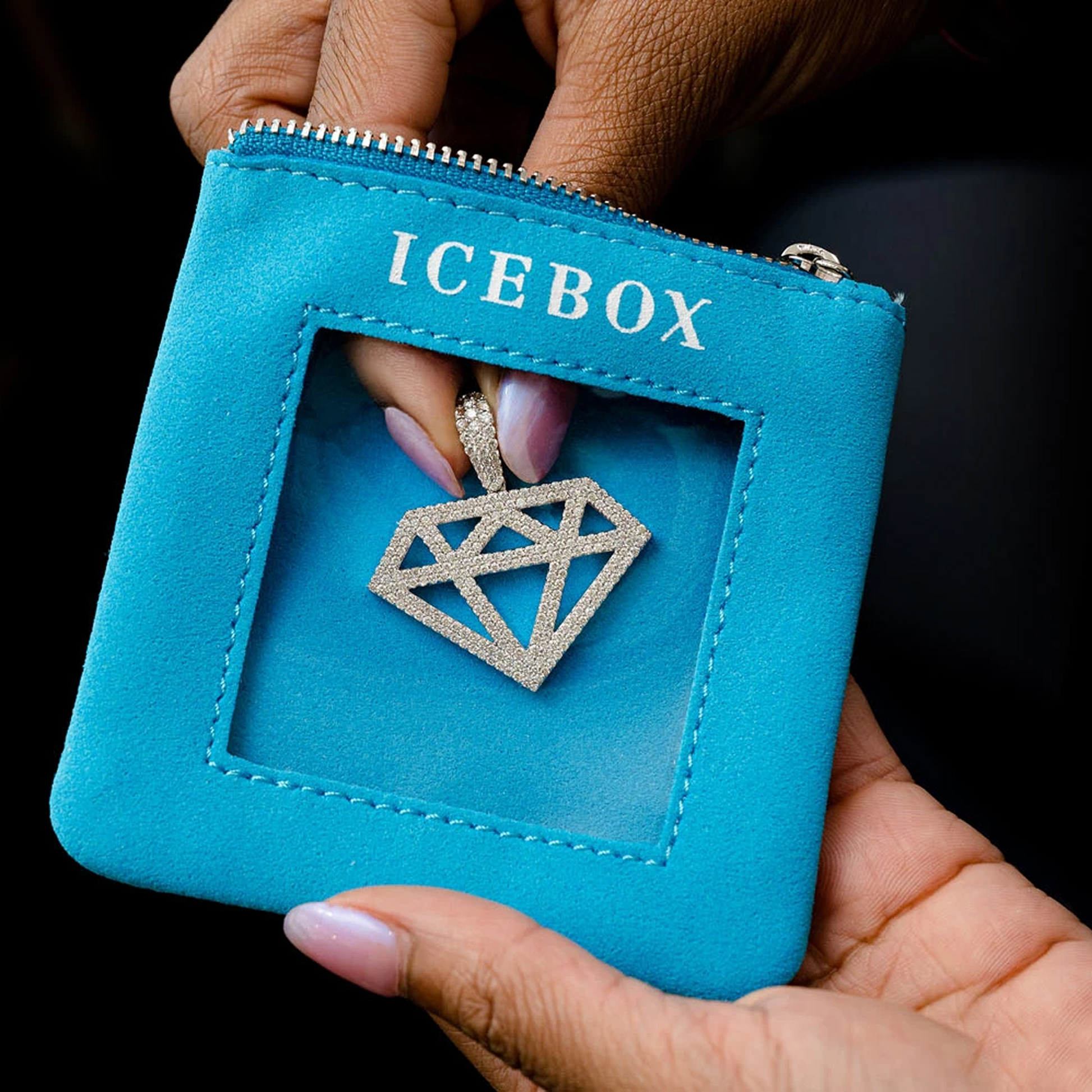 Icebox 3 Zipper Travel Pouches in Medium, detail view 3