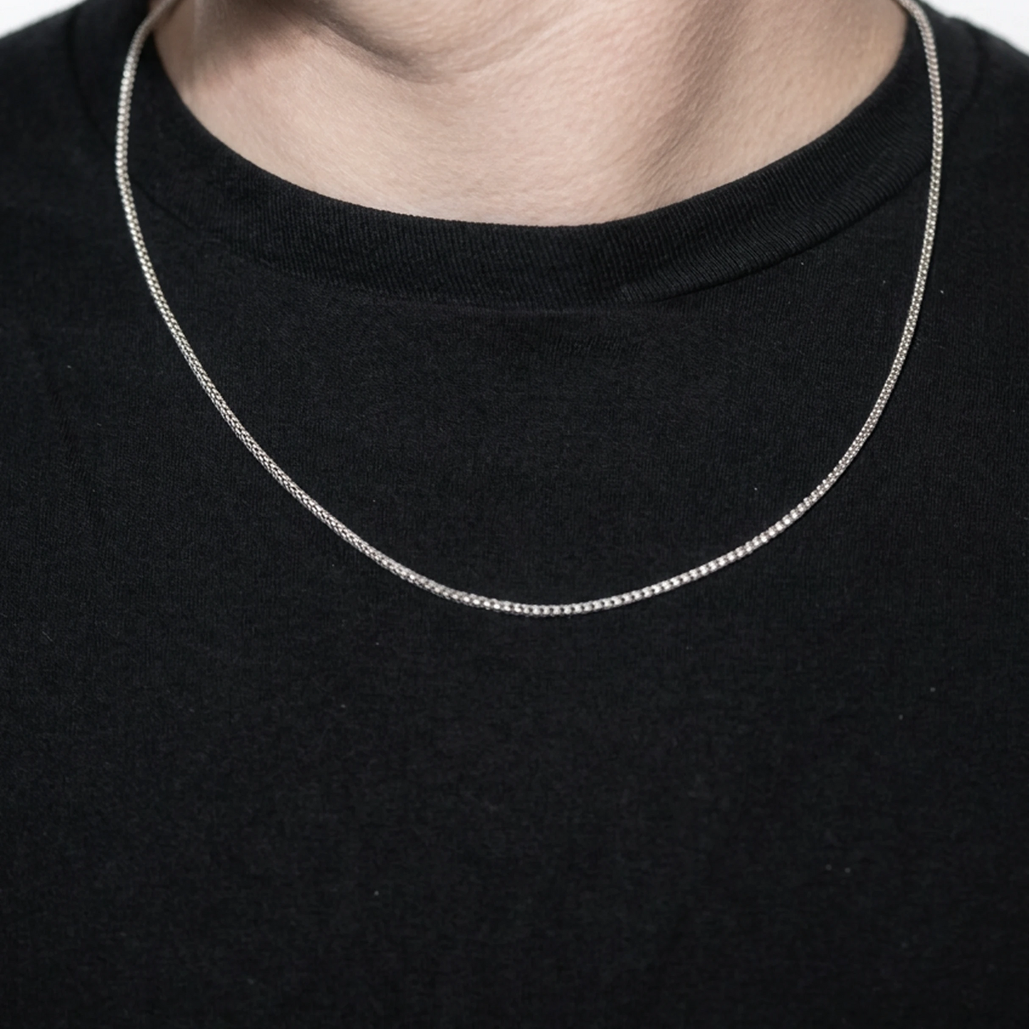 Sterling Silver Diamond-Cut Franco Chain in 925 sterling silver, alternate view 4