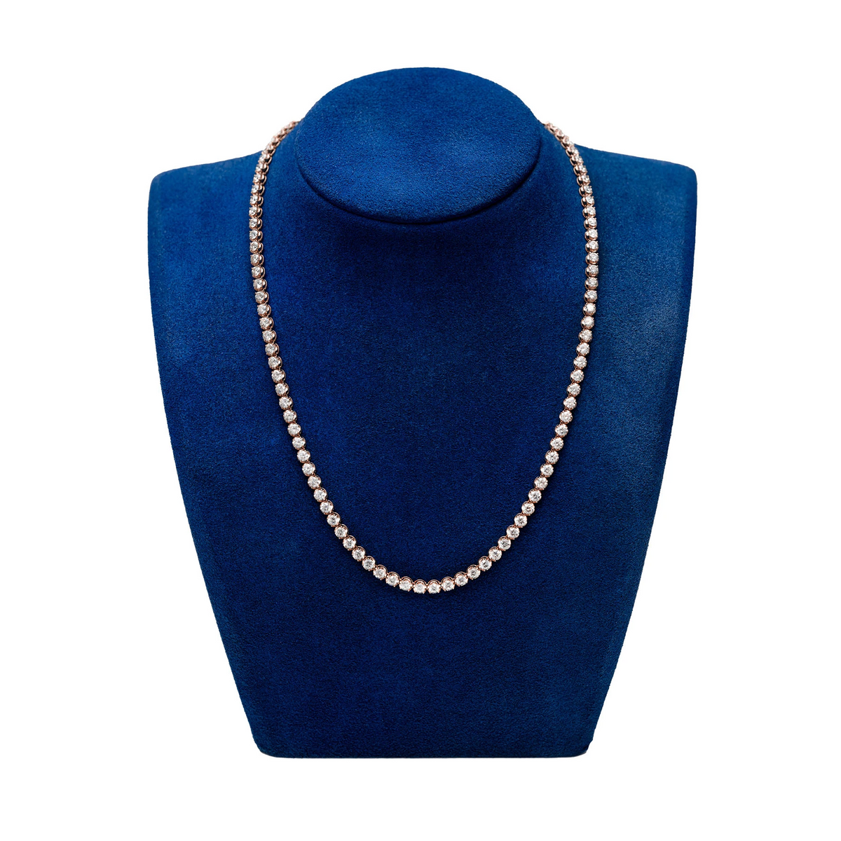 Crown Diamond Tennis Necklace