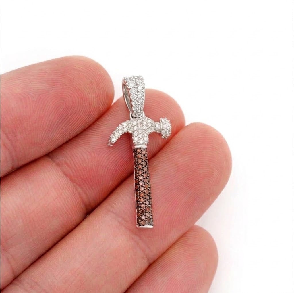 Hammer Diamond Pendant
