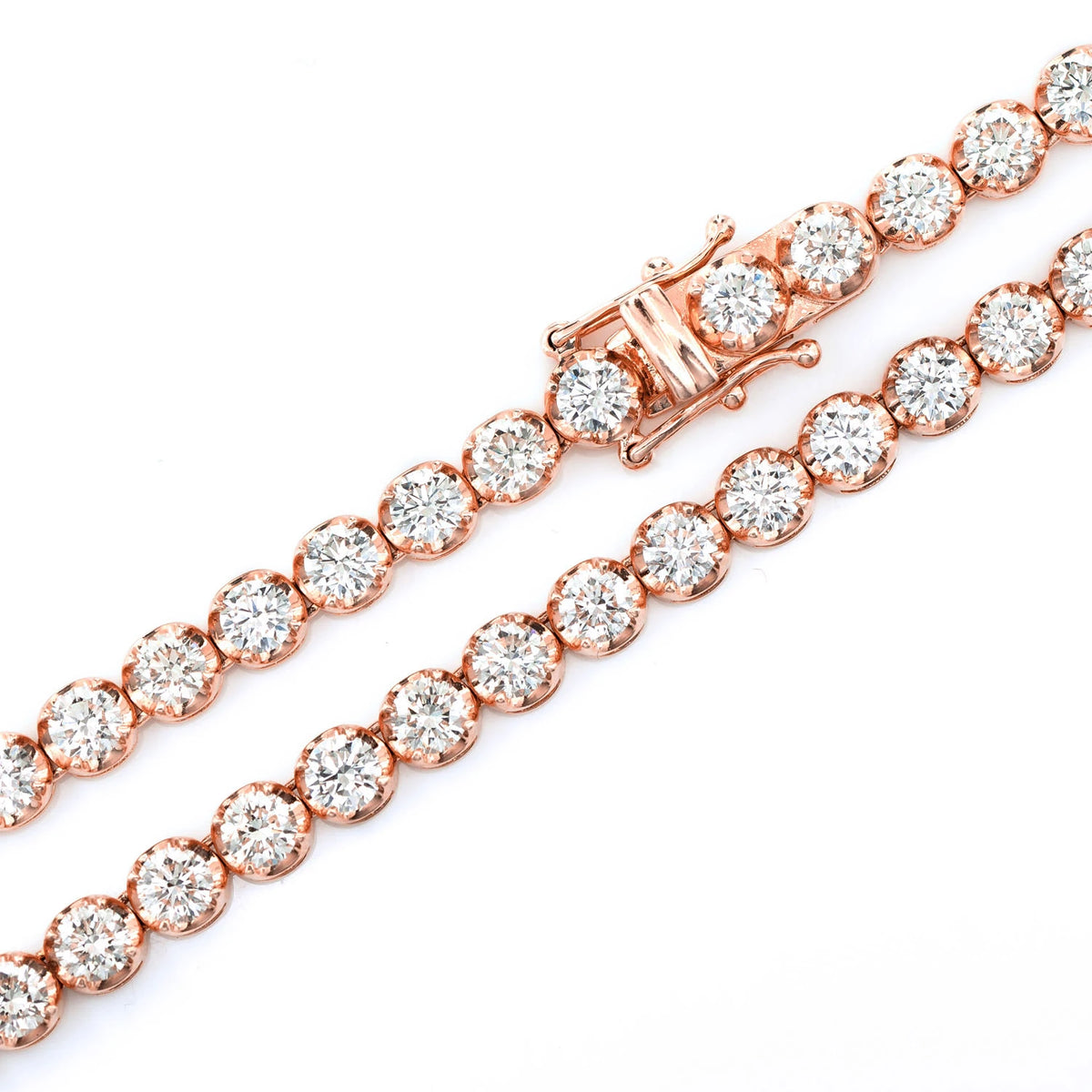 Crown Diamond Tennis Necklace