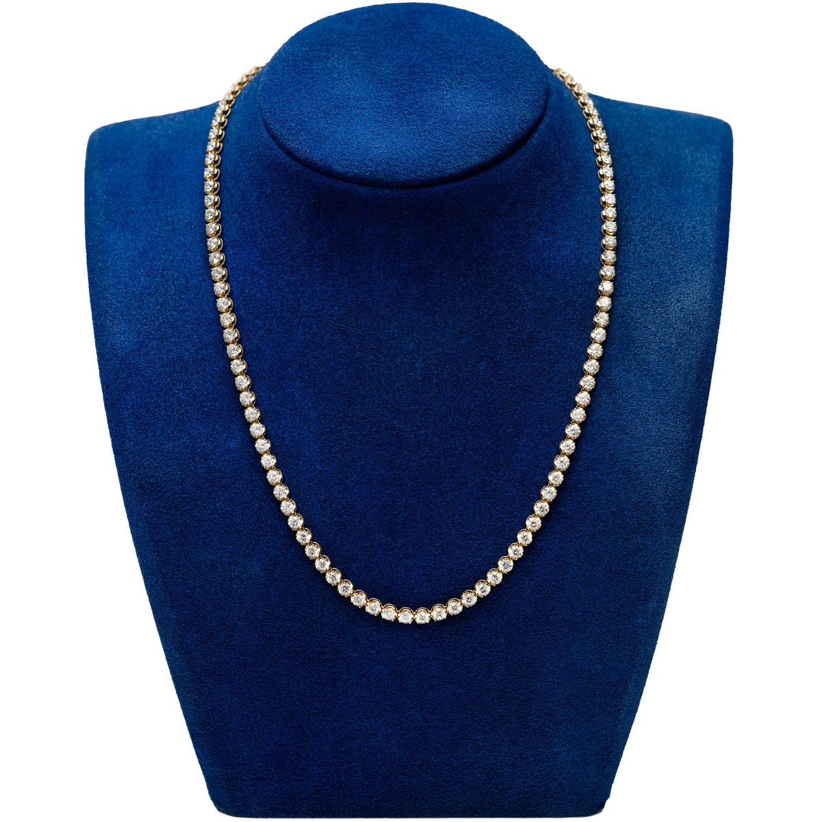 Crown Diamond Tennis Necklace