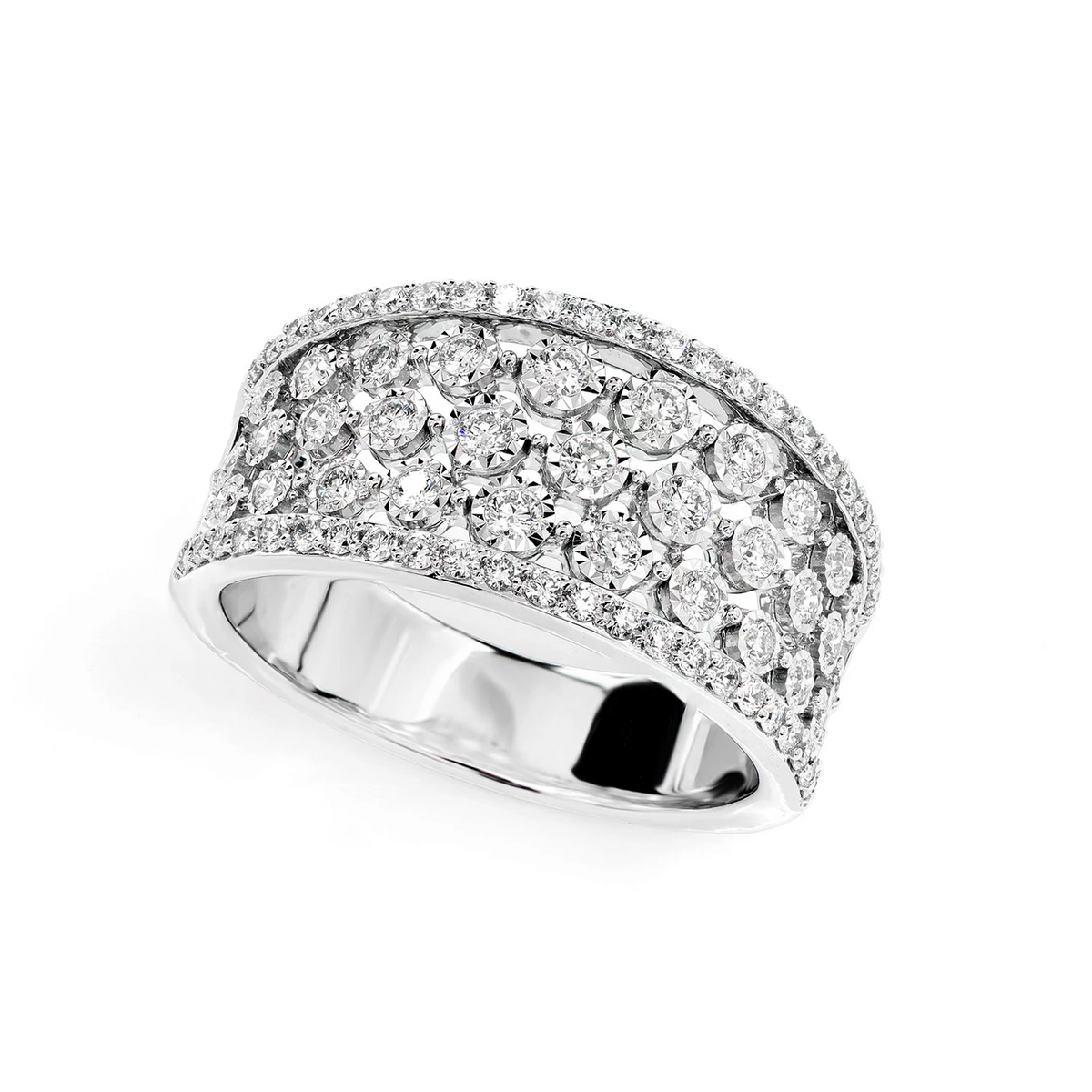 Open miracle ring angled