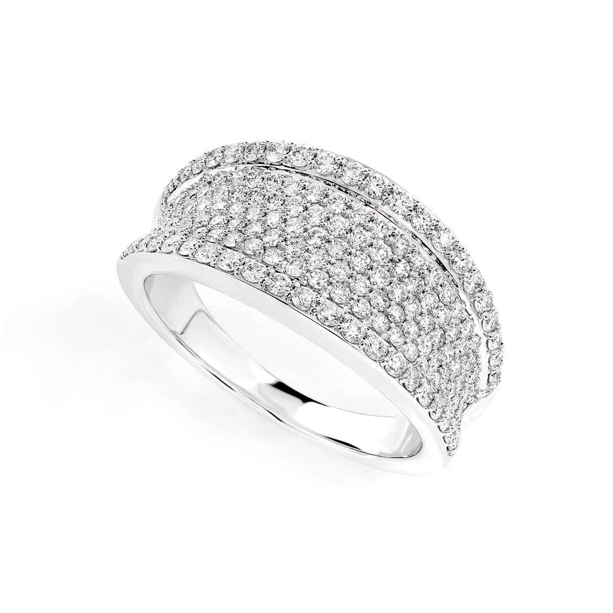 Graduated wide border ring angled